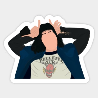 Stranger Things Eddie Fan Art Sticker